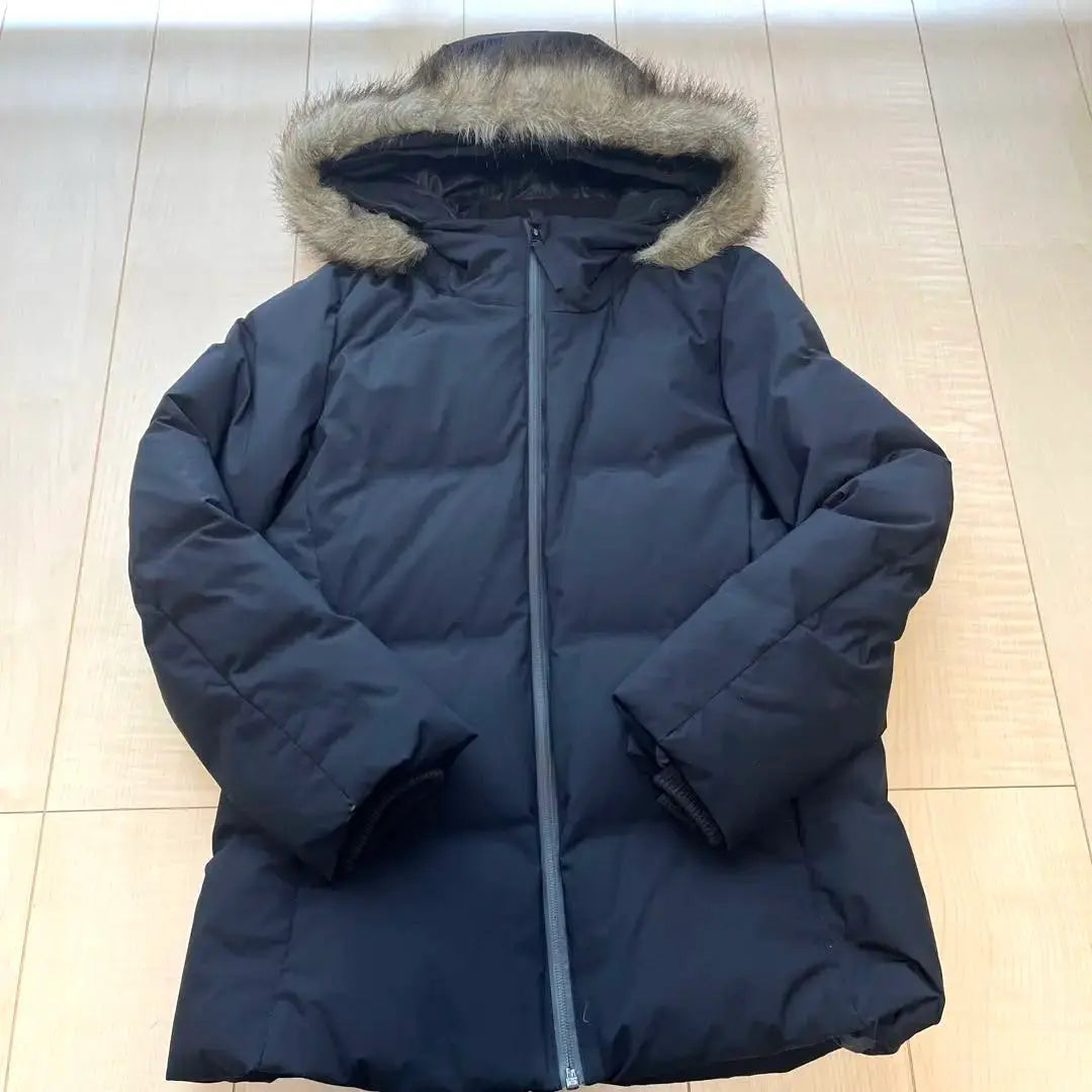 Black seamless down jacket l food