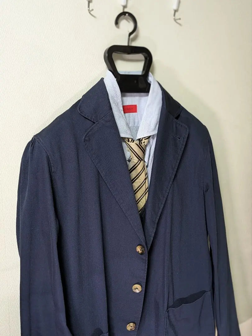 ☆Lardini Men's Tailored Jacket Navy M New Logo