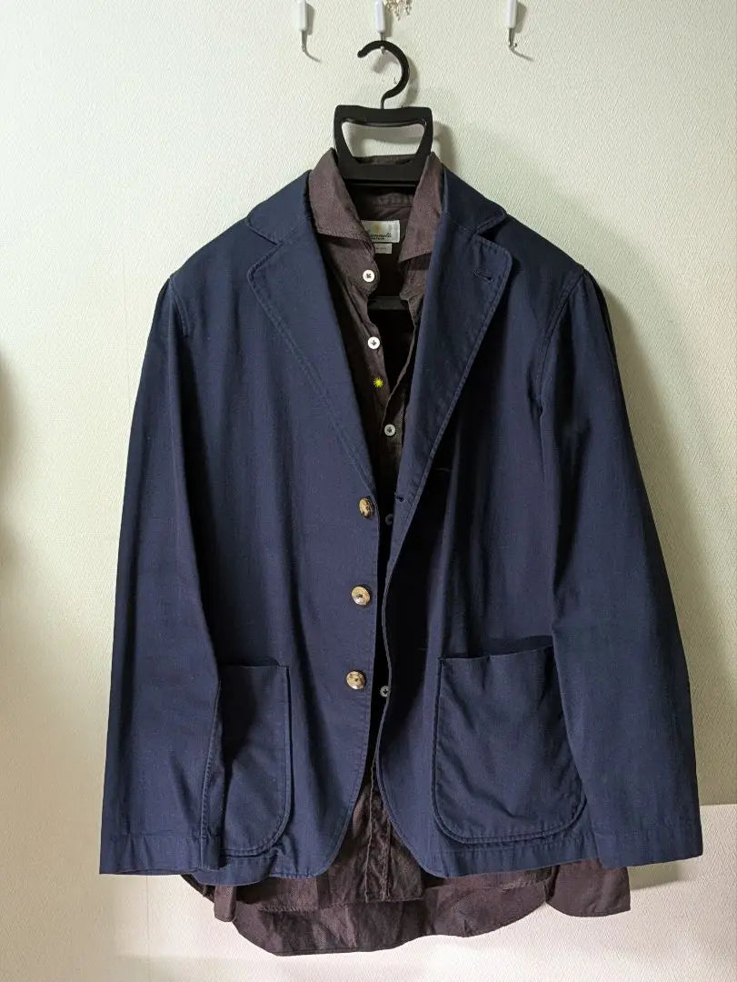 ☆Lardini Men's Tailored Jacket Navy M New Logo