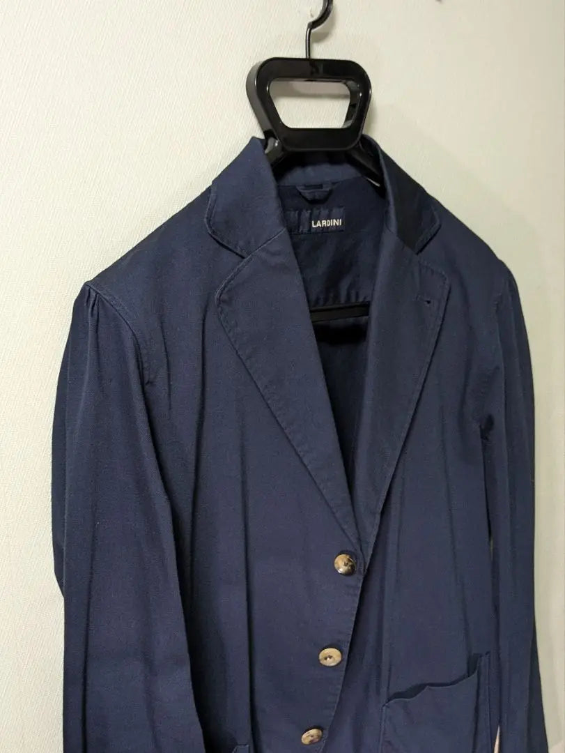 ☆Lardini Men's Tailored Jacket Navy M New Logo