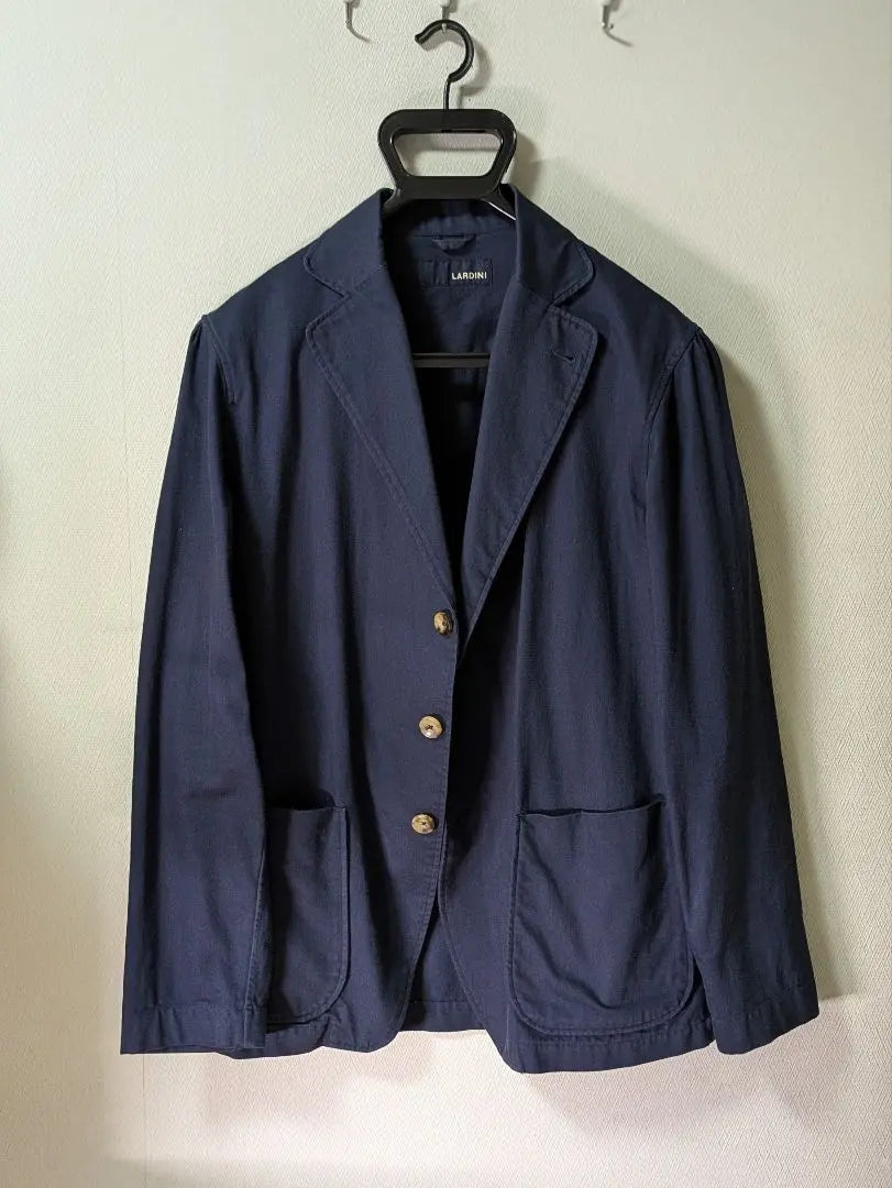 ☆Lardini Men's Tailored Jacket Navy M New Logo