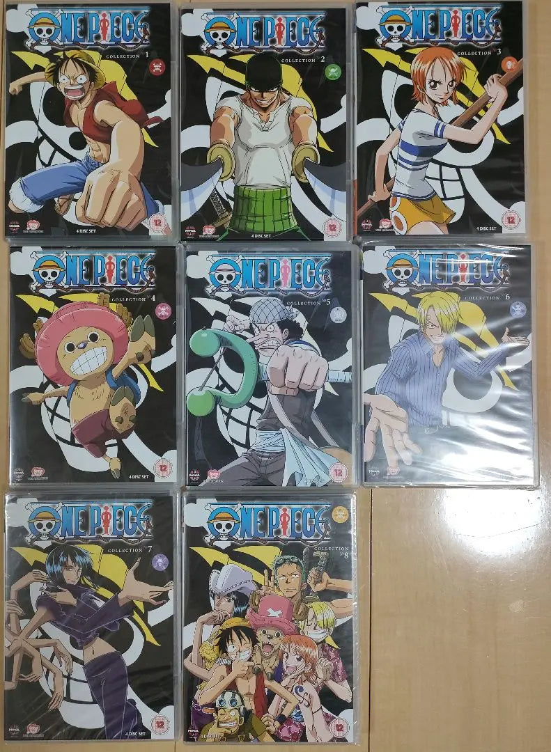 ONE PIECE DVD en inglés [volumen 1-8]