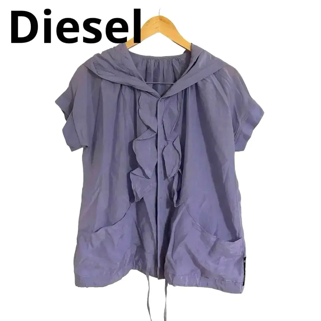 Blusa de manga corta Diesel en color morado, ¡en muy buen estado!