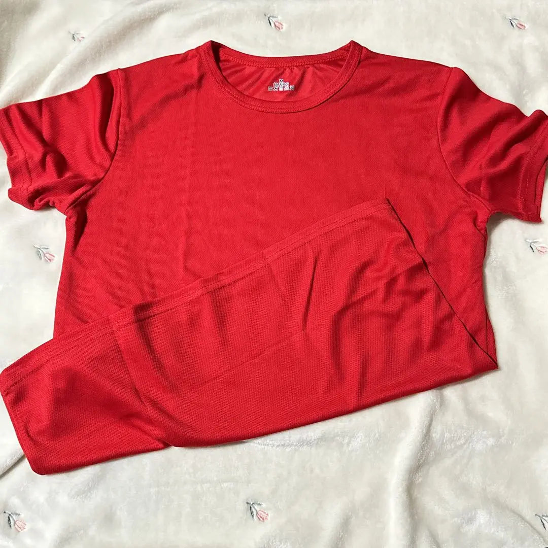 T -shirt Red M 165/90 Summer Men's Men's T -shirt Light quick -drying