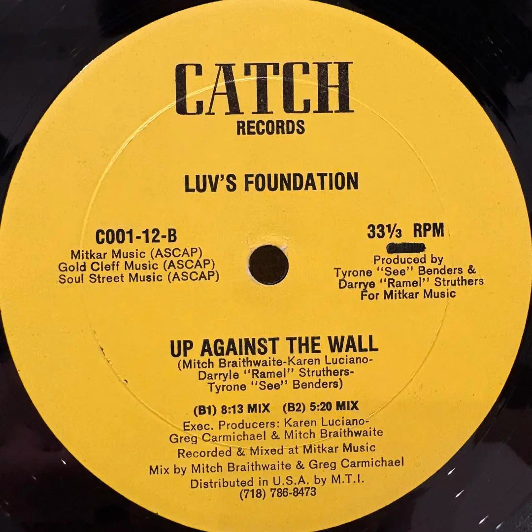 LUV'S FOUNDATION / UP AGAINST THE WALL