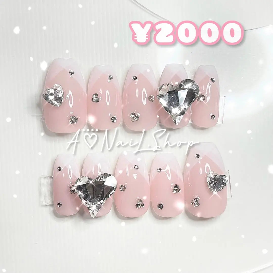 Nail Tip Order Wanhong Korean French Girly Mass Production Type Landmine Ribbon