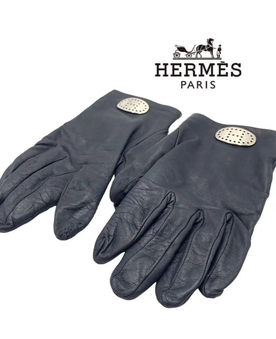 Hermes Brand Black Glove Guantes Damas Damas de moda | エルメス ブランド ブラック 手袋 グローブ 小物 レザー レディース お洒落