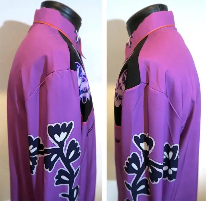 S Western Shirt Purple Cowboy Rockabilly Rodeo Punk Rock