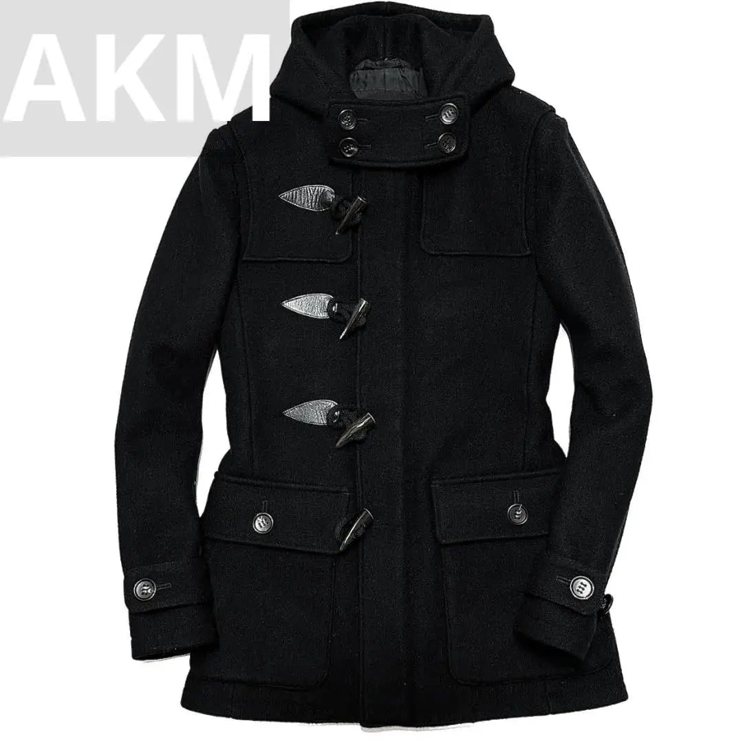 Regular price: 137,000 AKM DOUBLE MELTON DUFFLE Coat M Black