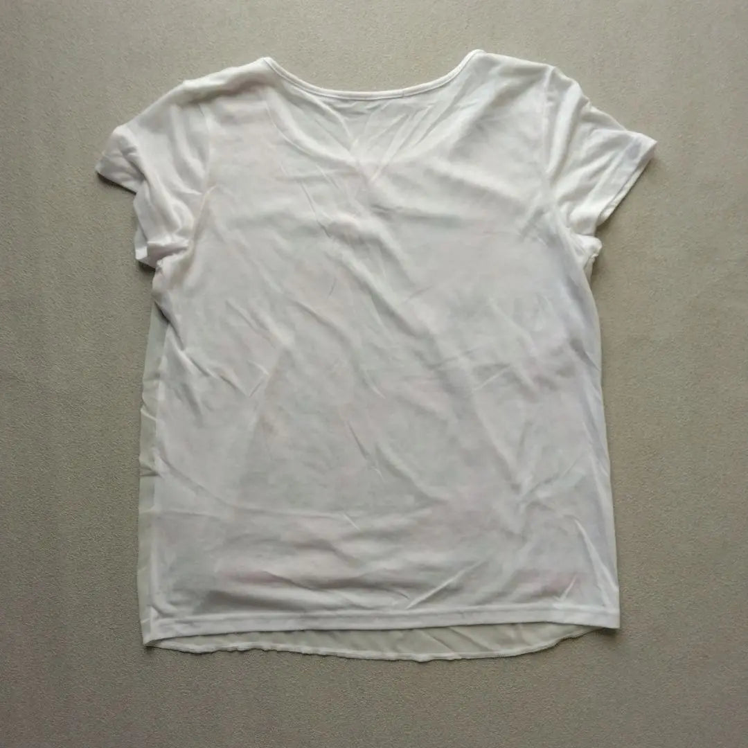 Camiseta transparente cortada y cosida | シースルー カットソー Tシャツ