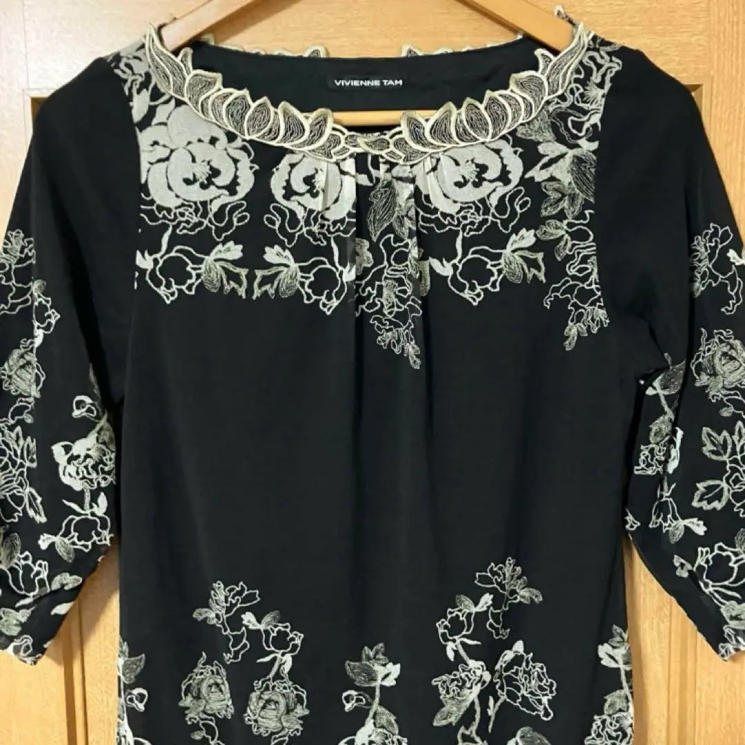 [Wonderful design❗️] VIVIENNE TAM floral embroidery tunic