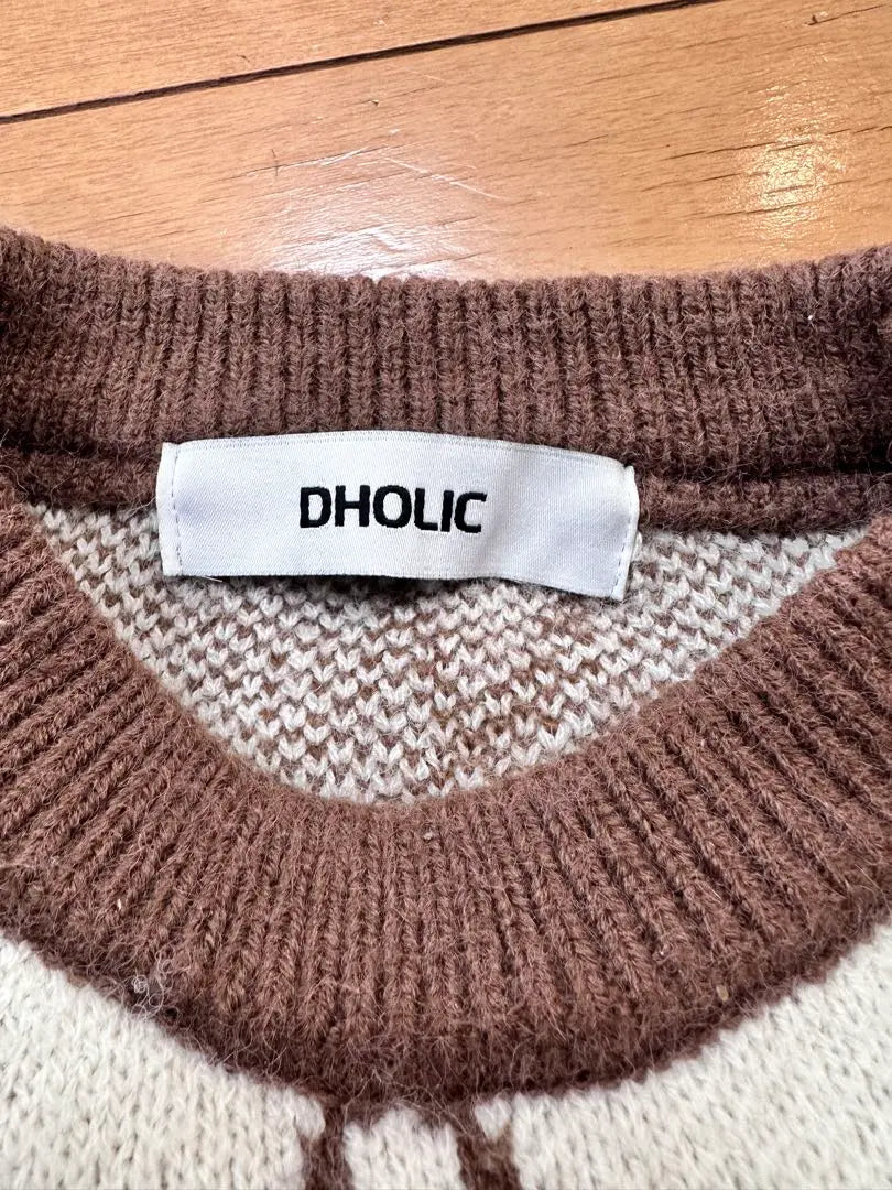 DHOLIC Diamond Pattern Sweater