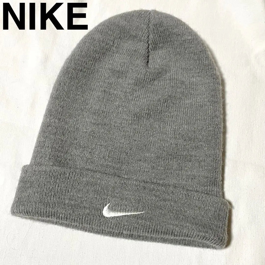 NIKE Nike Knit Cap Beanie Gray Solos Wash Gray White | NIKE ナイキ ニットキャップ ビーニー グレー ソロスウォッシュ 灰色 白色