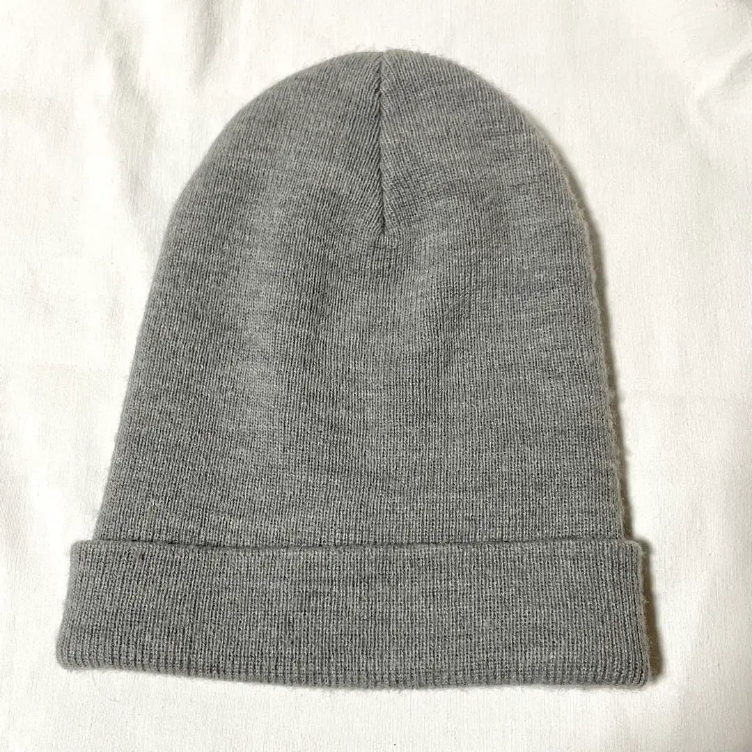 NIKE Nike Knit Cap Beanie Gray Solos Wash Gray White