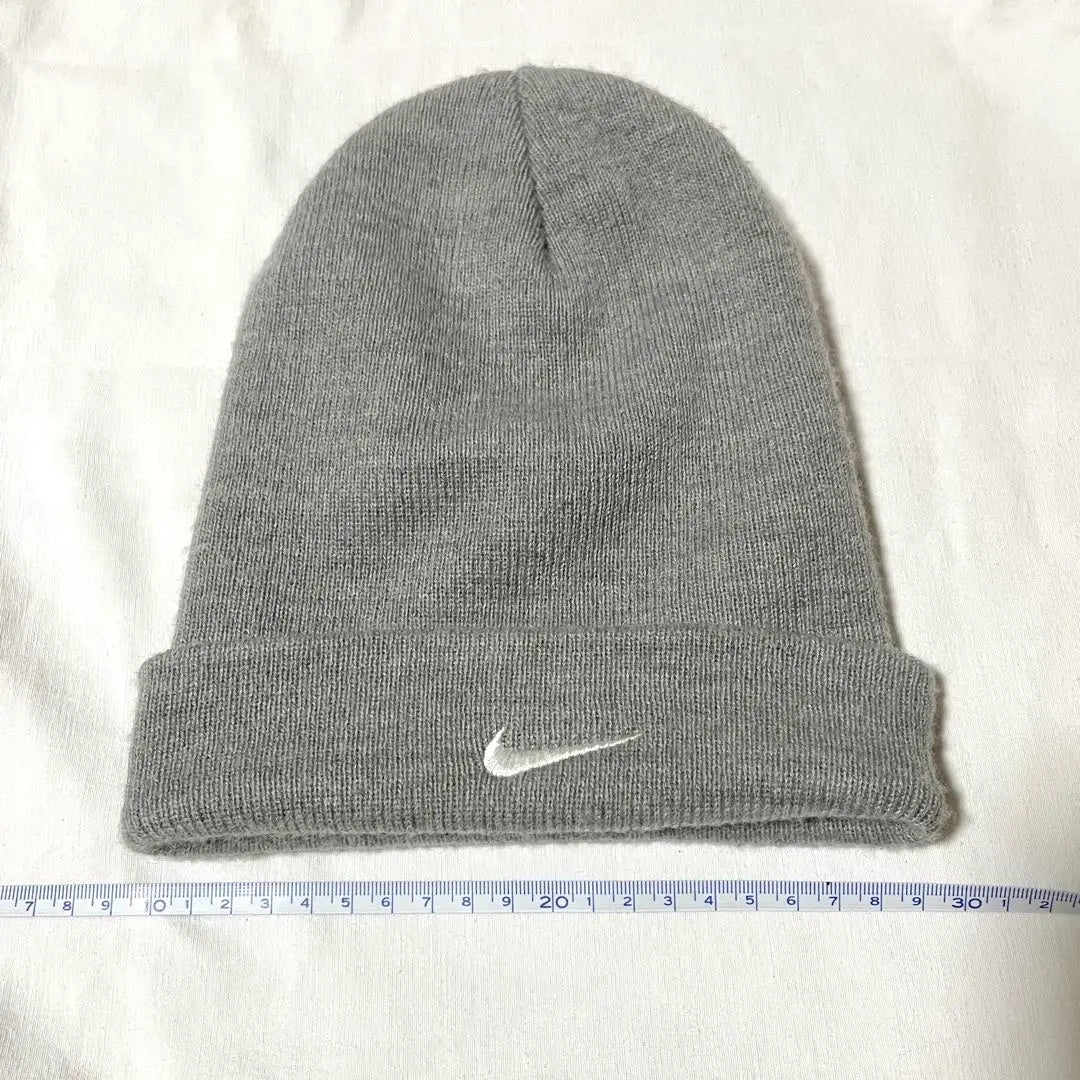 NIKE Nike Knit Cap Beanie Gray Solos Wash Gray White