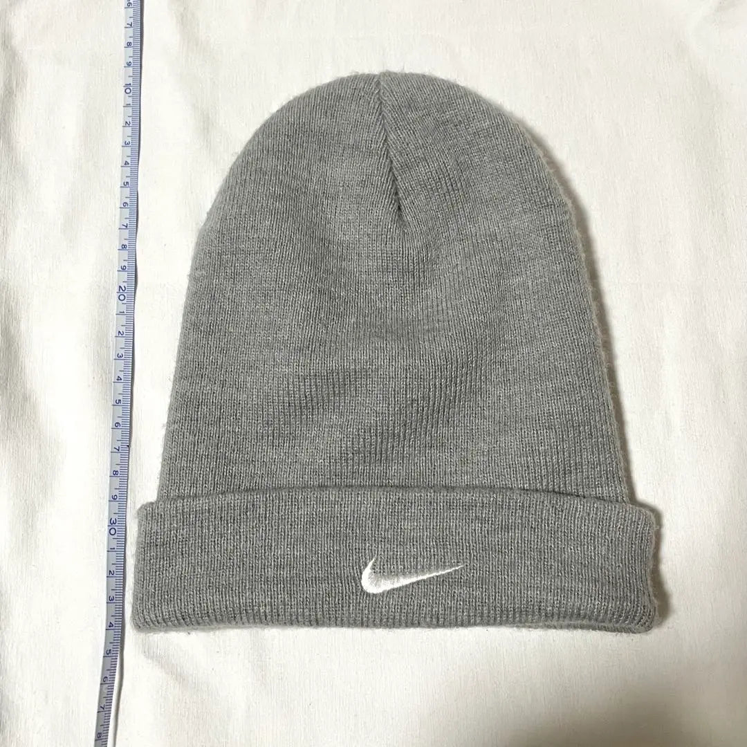 NIKE Nike Knit Cap Beanie Gray Solos Wash Gray White