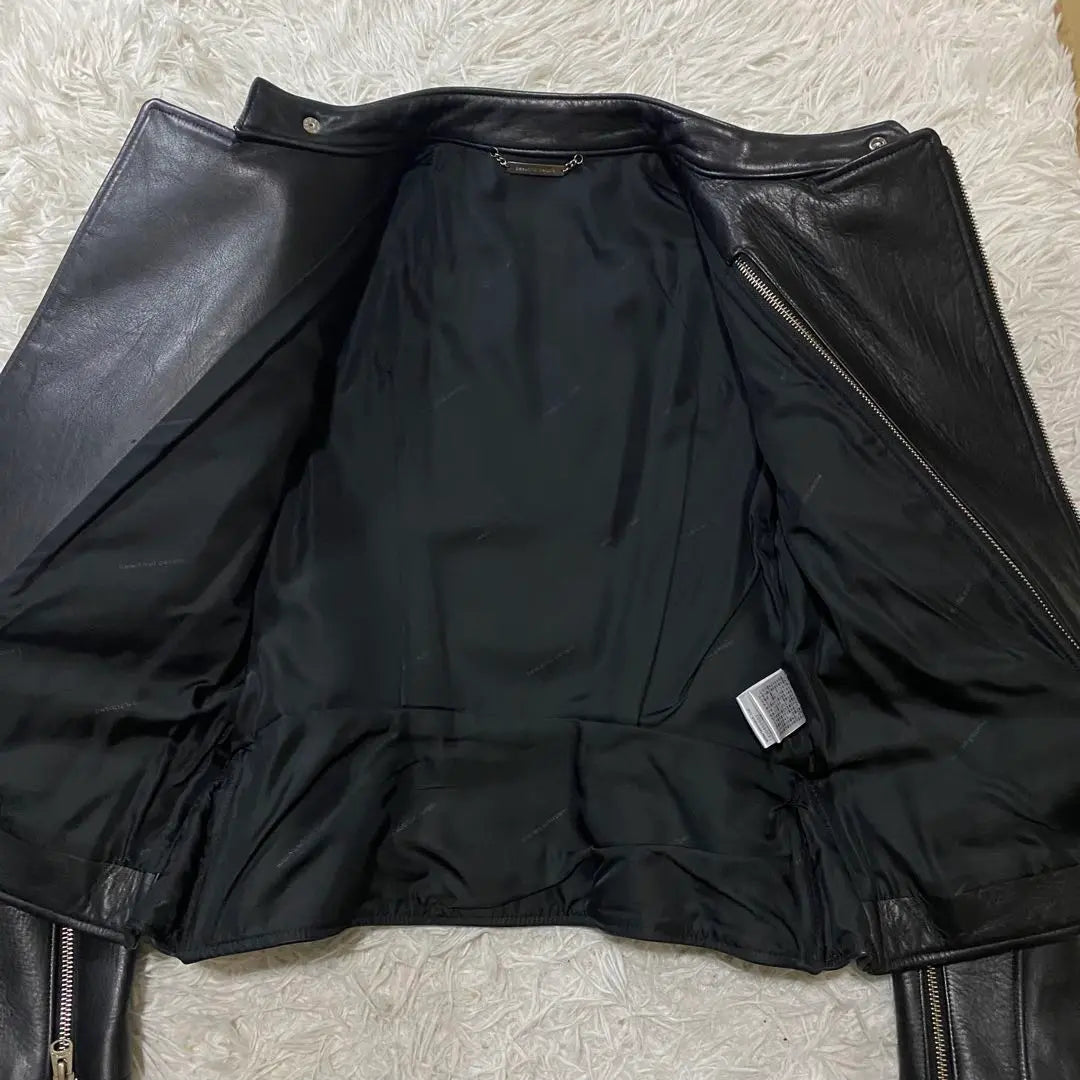 Beautiful People Horse Leather Single Rider Jacket Size M Black