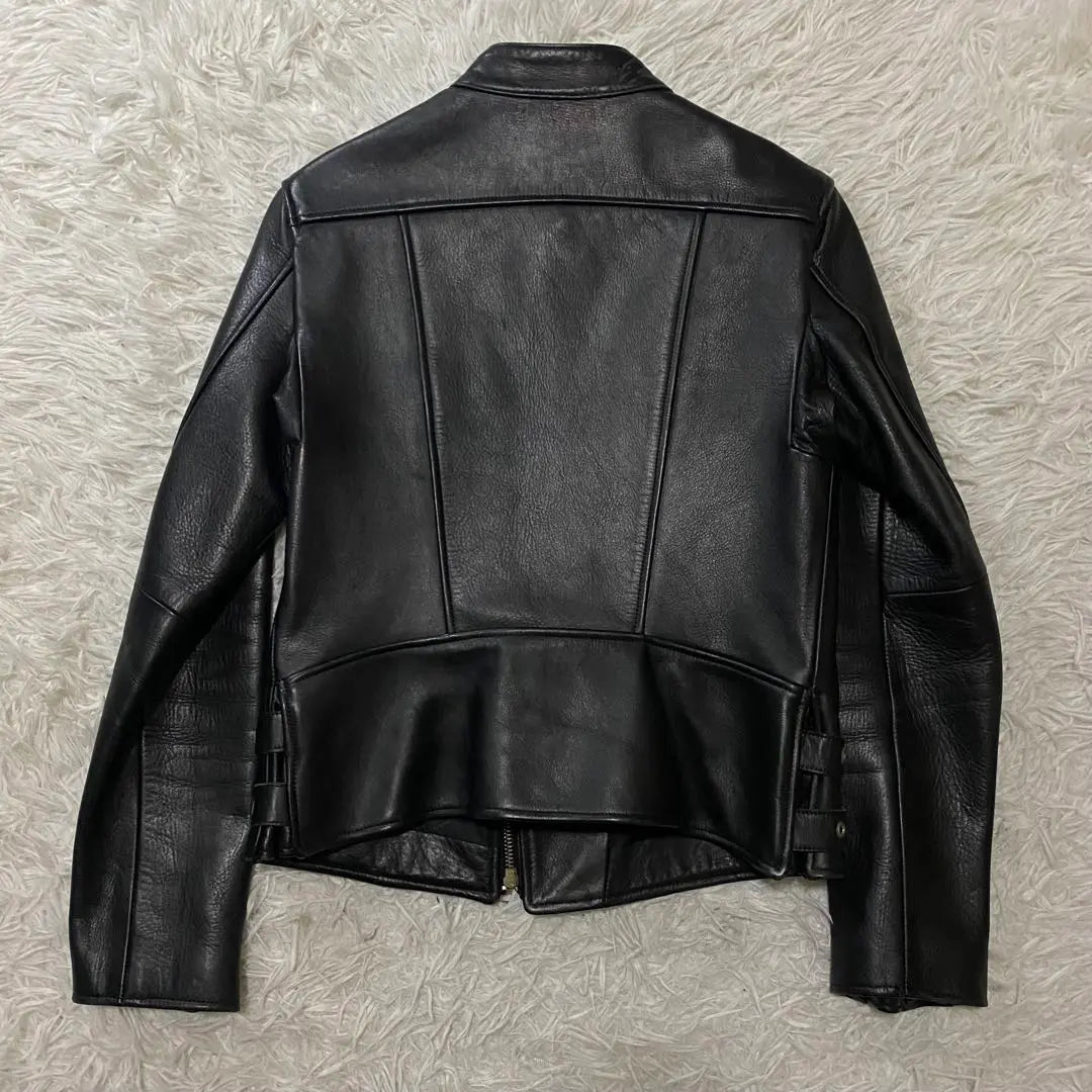 Beautiful People Horse Leather Single Rider Jacket Size M Black