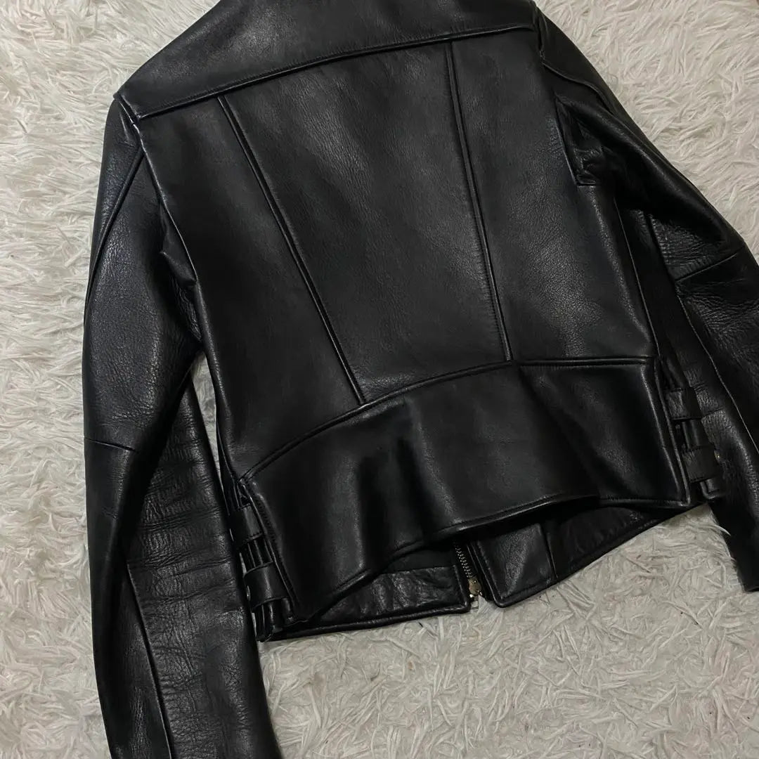 Beautiful People Horse Leather Single Rider Jacket Size M Black