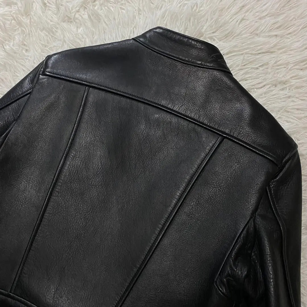 Beautiful People Horse Leather Single Rider Jacket Size M Black