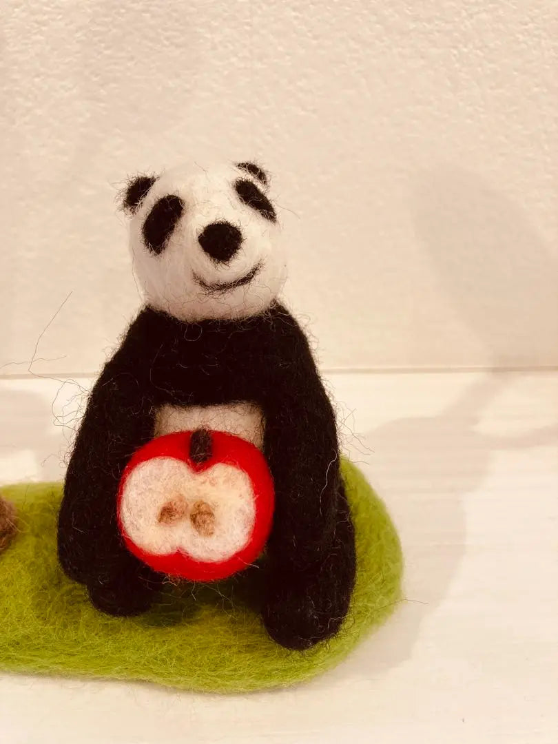 Wool felt panda | 羊毛フェルト　パンダ