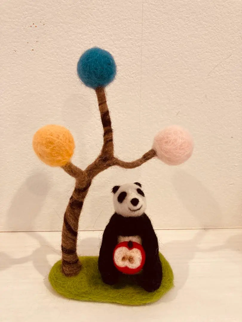 Wool felt panda | 羊毛フェルト　パンダ