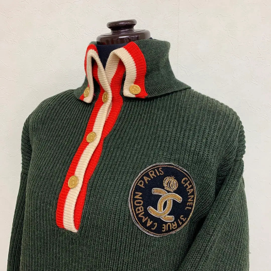 Chanel sweater vintage genuine product Coco mark patch | シャネル　セーター　ヴィンテージ 正規品　ココマークワッペン