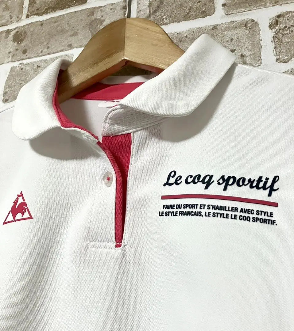 Good condition Le Coc Sportif le coq women's short sleeve polo shirt M size