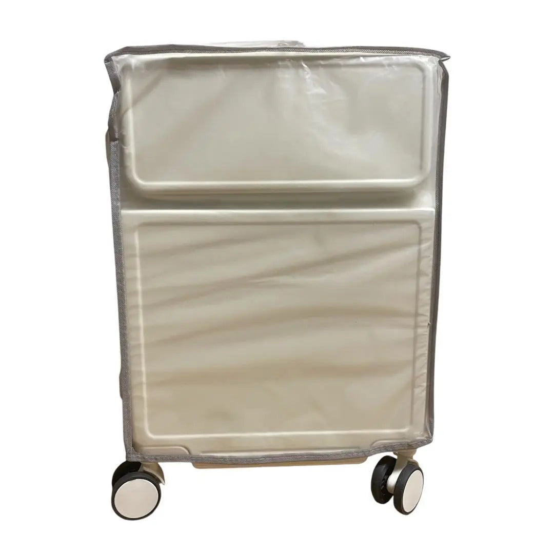 Suitcase, front open, carry case, wide handle, ultra-lightweight, S size