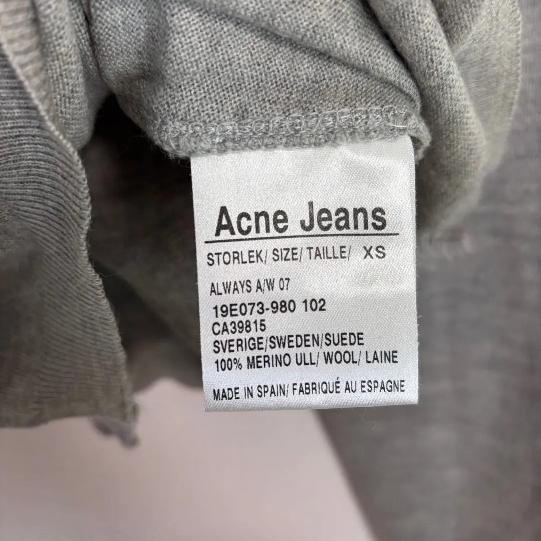 ◇Acne Jeans *United Arrows [XS] Knit Top Crew Neck