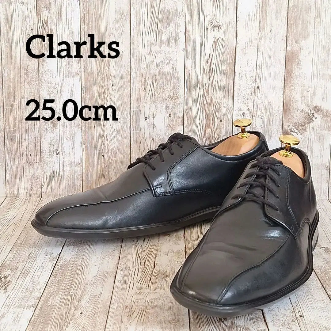 Clarks Business Shoes 25cm Black Ben Sley Run Genuine Leather Outer Feather