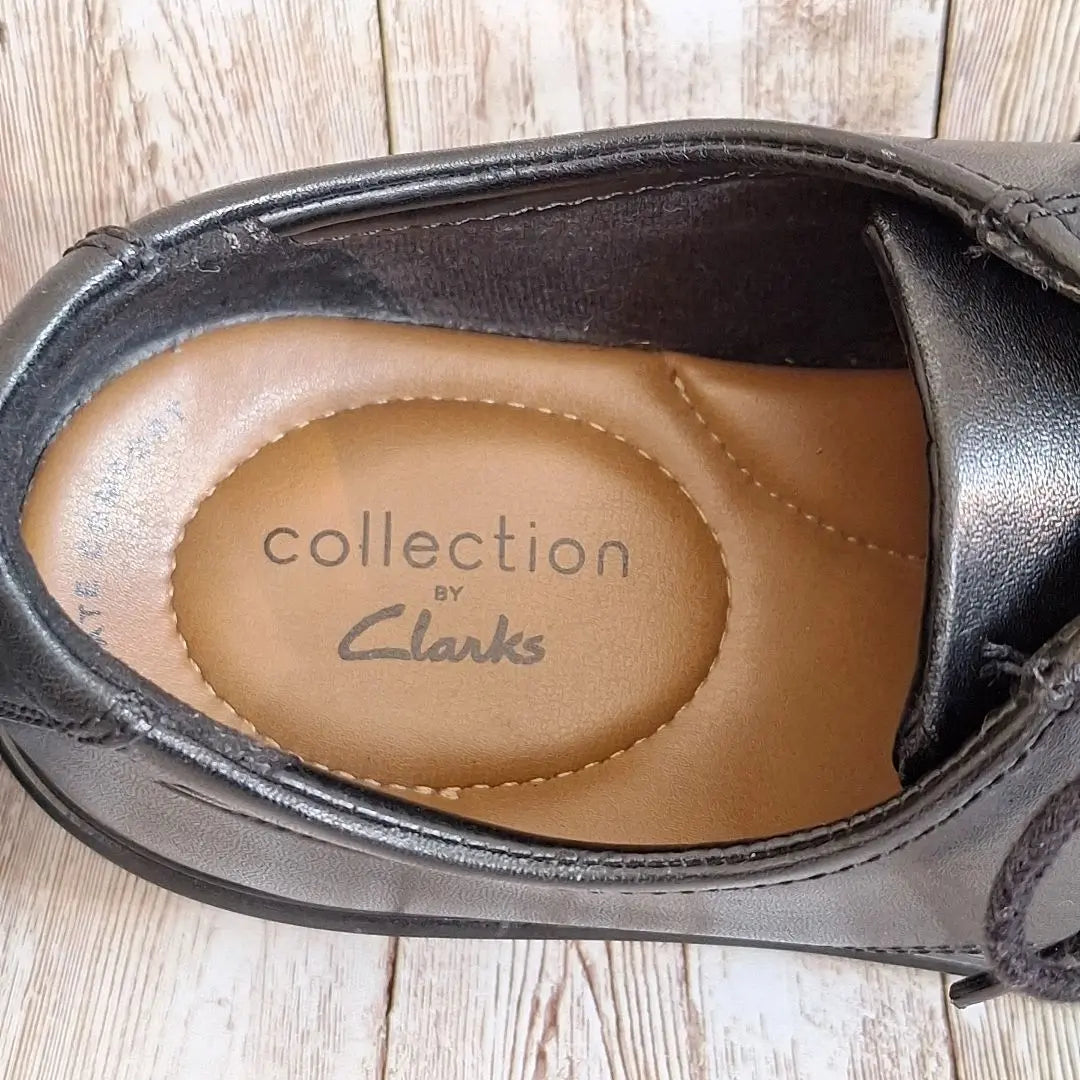 Clarks Business Shoes 25cm Black Ben Sley Run Genuine Leather Outer Feather