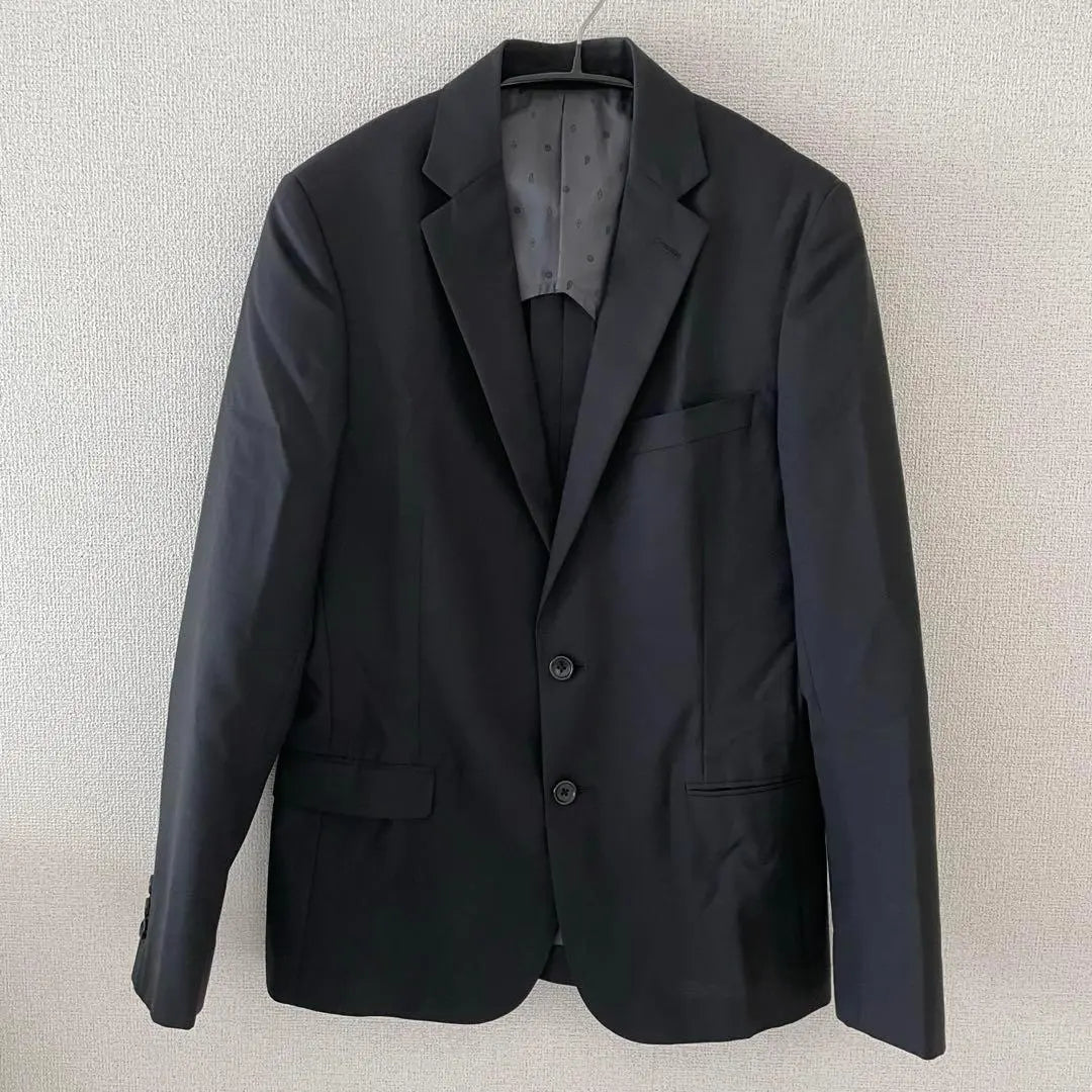 green label relaxing jacket tailored black men's