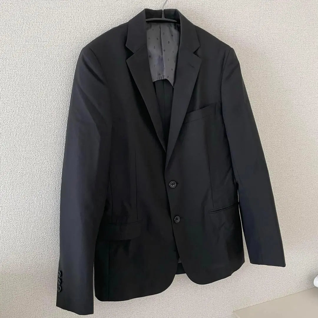 green label relaxing jacket tailored black men's