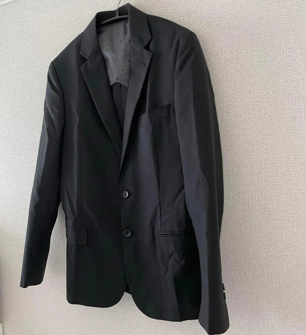 green label relaxing jacket tailored black men's