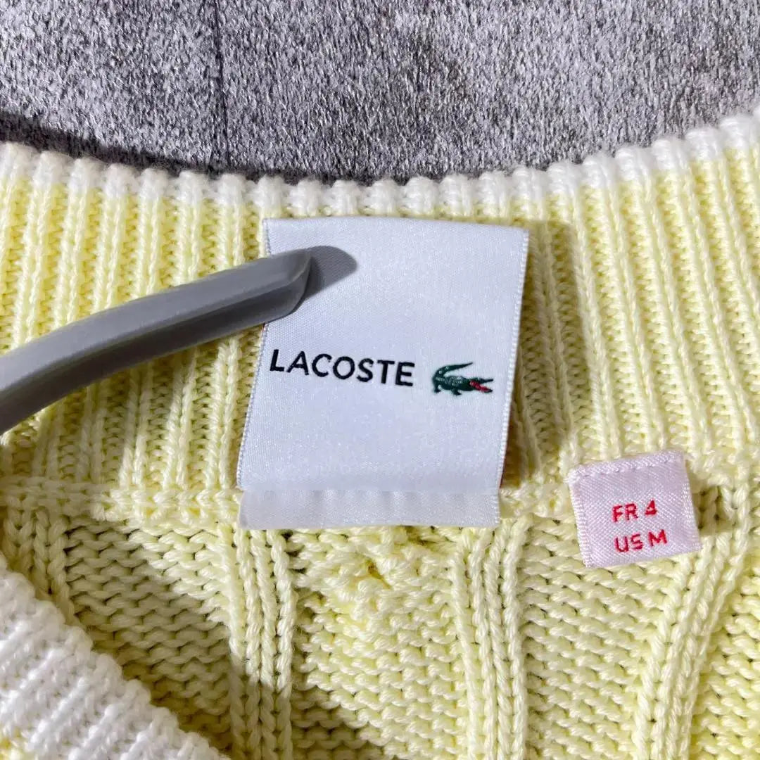 [Very popular] Supreme Lacoste collaboration sweater knit patches presence◎