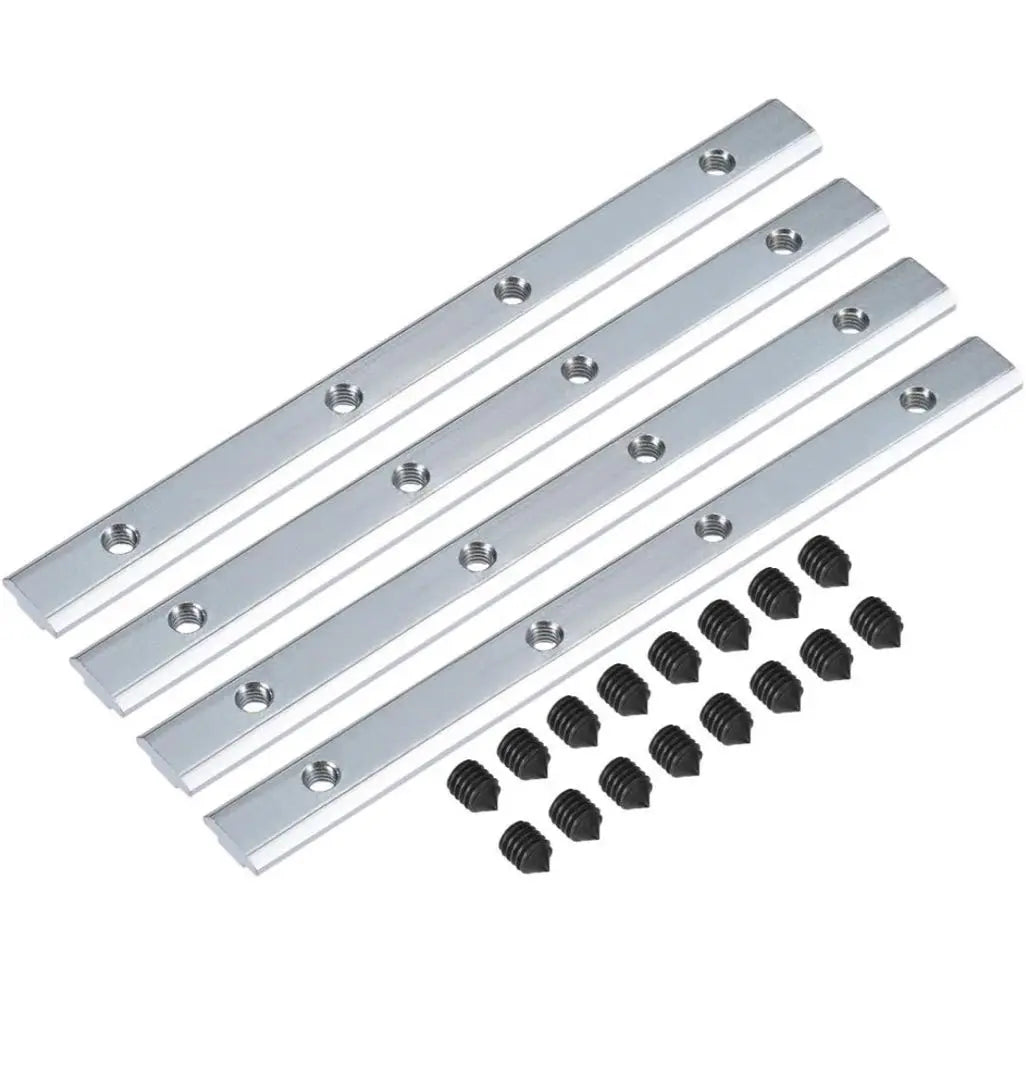 [4 pieces] Straight connector - with screws for aluminum extrusion profile 3030 series