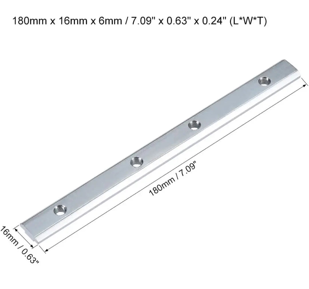 [4 pieces] Straight connector - with screws for aluminum extrusion profile 3030 series