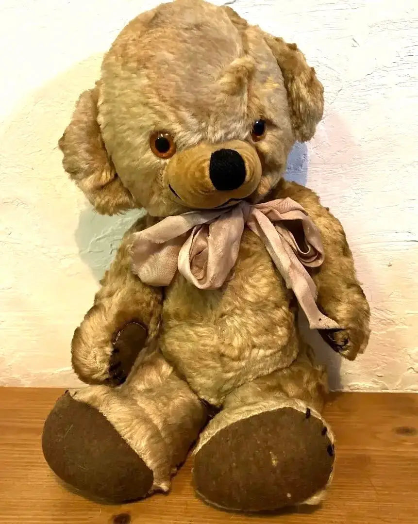 Oso de peluche antiguo descarado vintage *Oso de peluche antiguo Juguete de decoración de oso de peluche