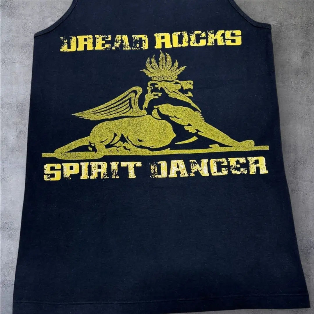 ¡Súper rara! Camiseta sin mangas Masterpiece LGB DREAD ROCK negra talla S