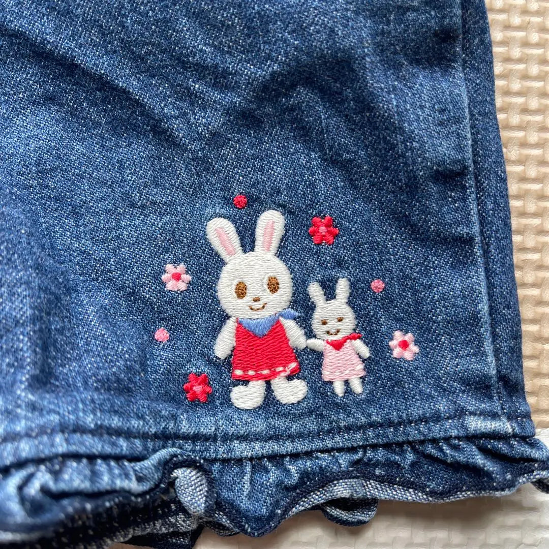 Miki House 80cm Denim Overalls Overalls