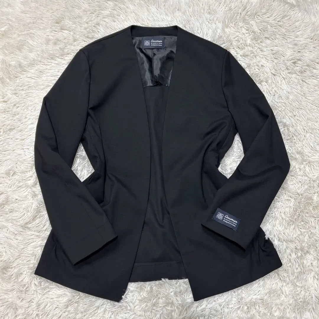 Adam Erope CARREMAN Collarless Easy ROOM Jacket Black