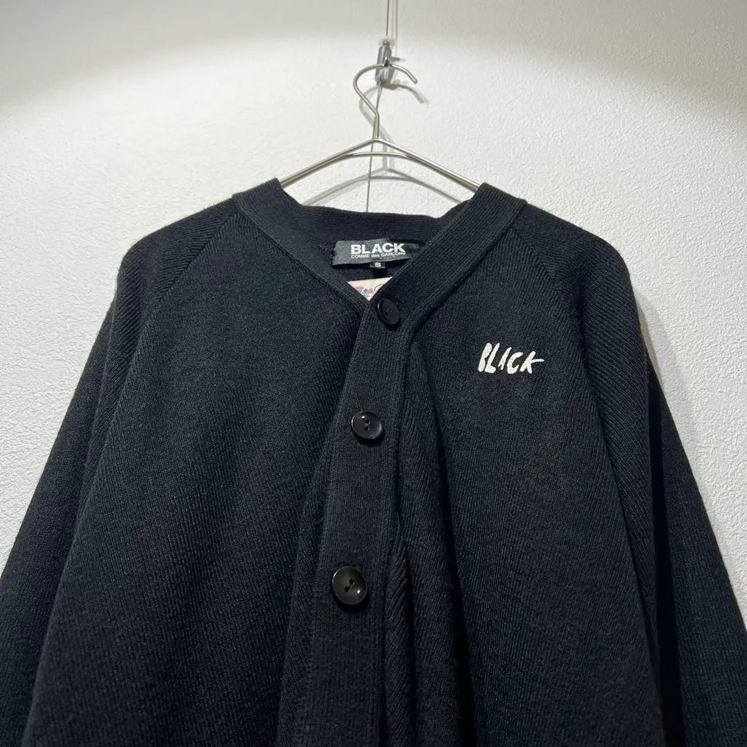 Rare, beautiful condition, made in 2017, Black Comme des Garcons Balmoral knit cardigan