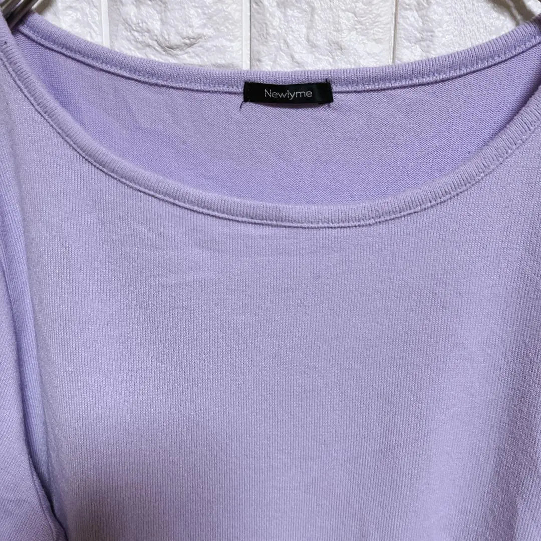 a0055 [New Life Me] Lavender Long Sleeve Top Pullover LL