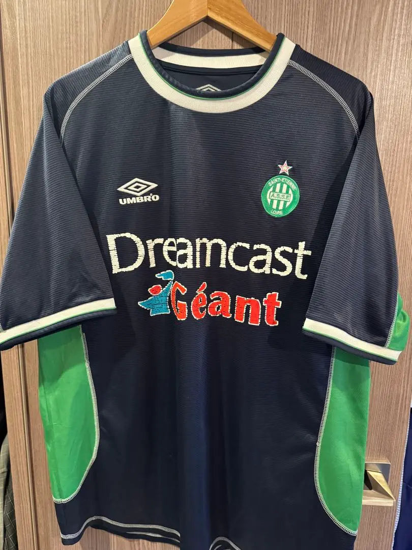 Vintage Ligue 1 Saint-Etienne uniform Umbro football