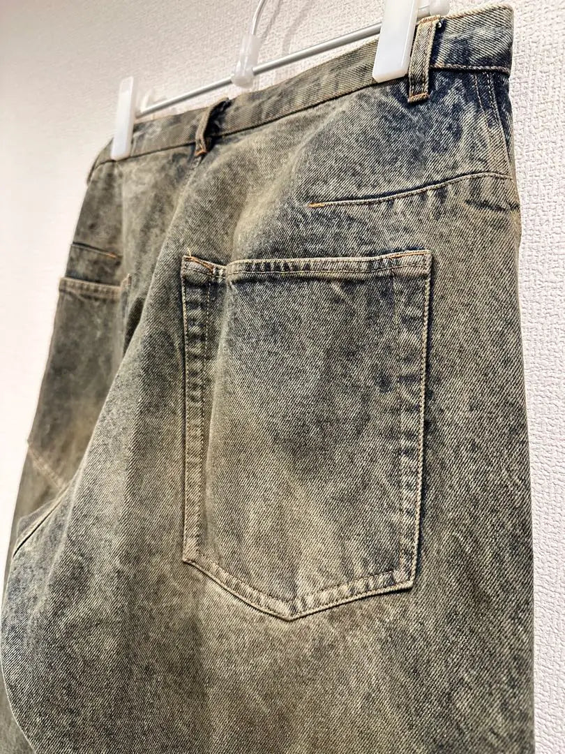 [Good condition] wym lidnm Twisted Curved Wide Denim