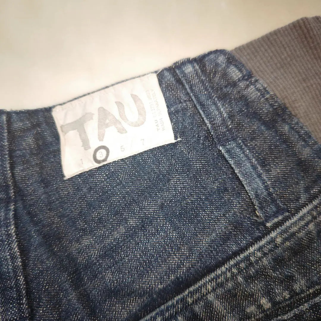 [Stylish☆Popular☆TAU] Denim pants, different material, cotton, size 3