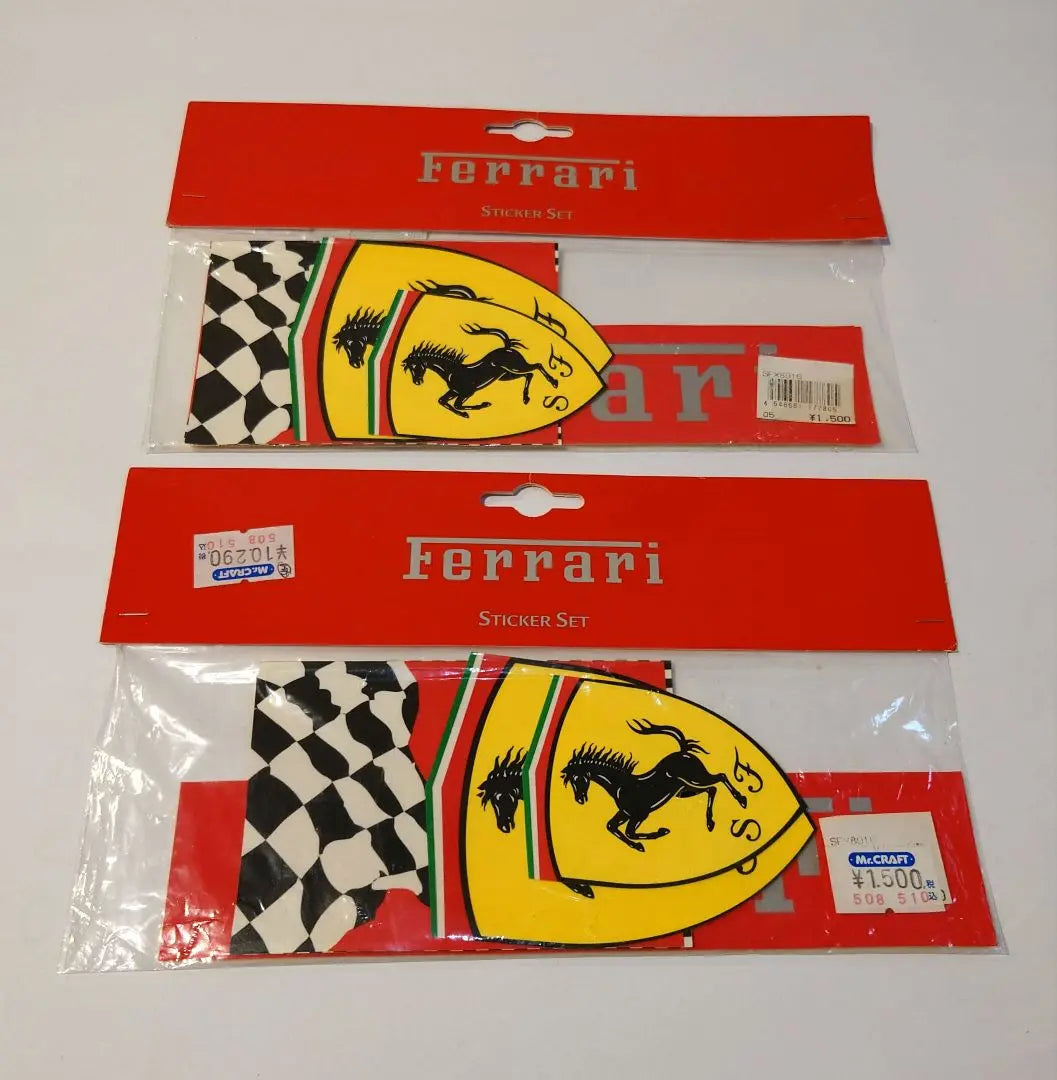 New, unopened Ferrari sticker set x 2