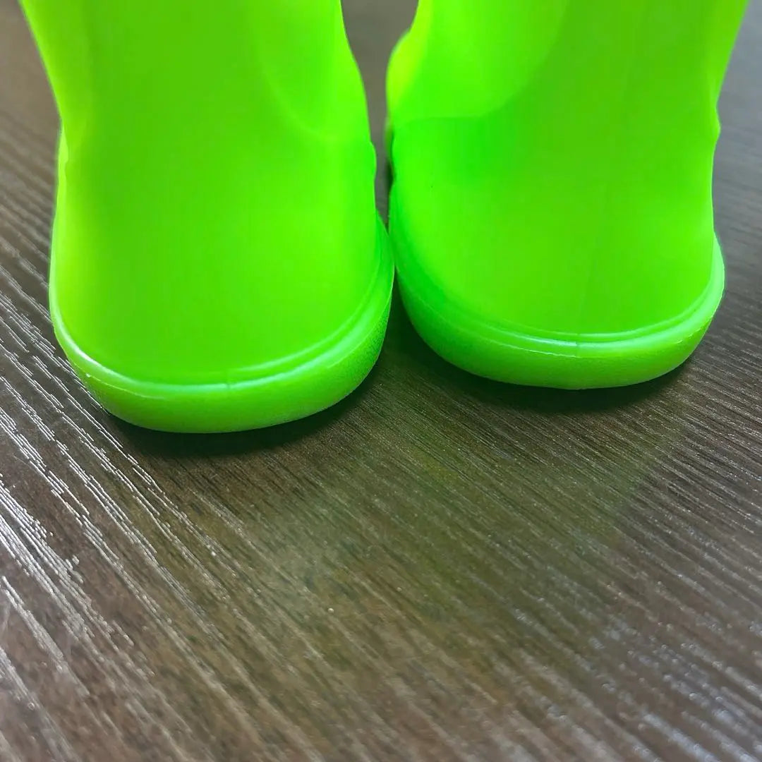 Unused Kids Rain Boots, Short Length, Light Green, 15.0cm, Men and Women | 未使用 キッズレインブーツ ショート丈 ライトグリーン 15.0cm 男女