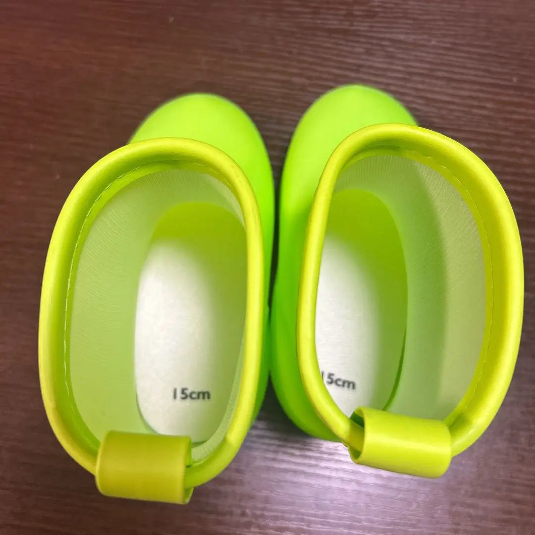 Unused Kids Rain Boots, Short Length, Light Green, 15.0cm, Men and Women | 未使用 キッズレインブーツ ショート丈 ライトグリーン 15.0cm 男女